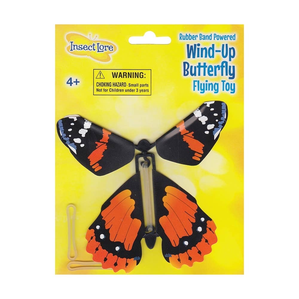 INSECT LORE Wind-Up Butterfly Flying Toy Almosta Ranch LLC
